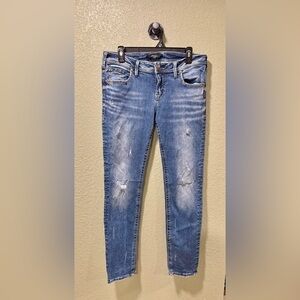 Silver Jeans Women's Distressed Blue Jeans